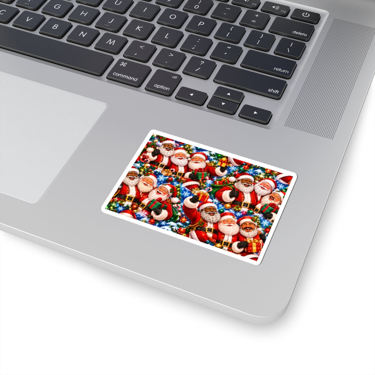 Festive Santa Claus Christmas Kiss-Cut Sticker