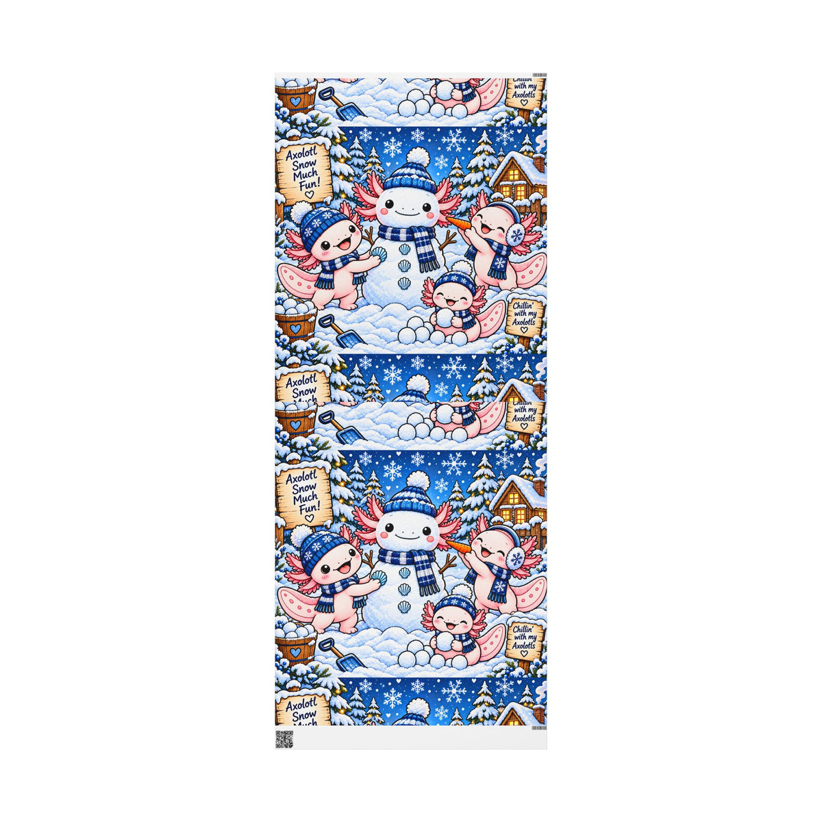 Axolotl Snow Much Fun! Winter Wrapping Paper