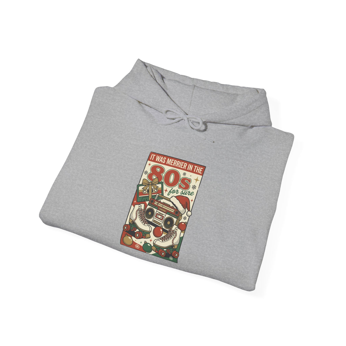 Retro Christmas Santa Poster Hoodie | Vintage Holiday Style