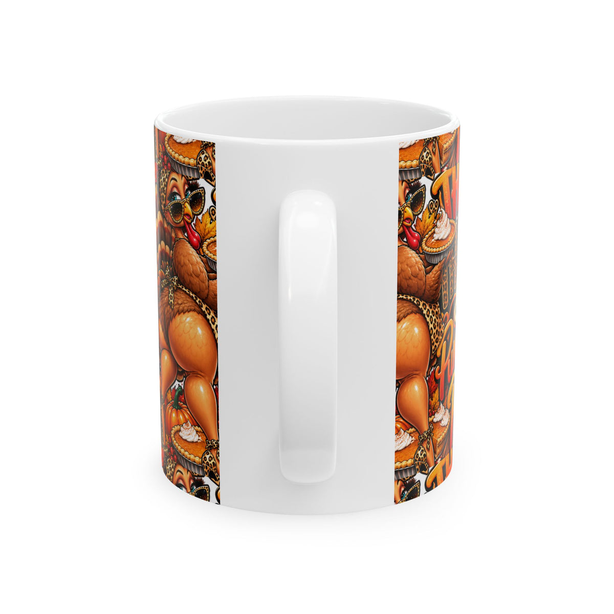 Funny Thanksgiving Turkey Pumpkin Pie Mug