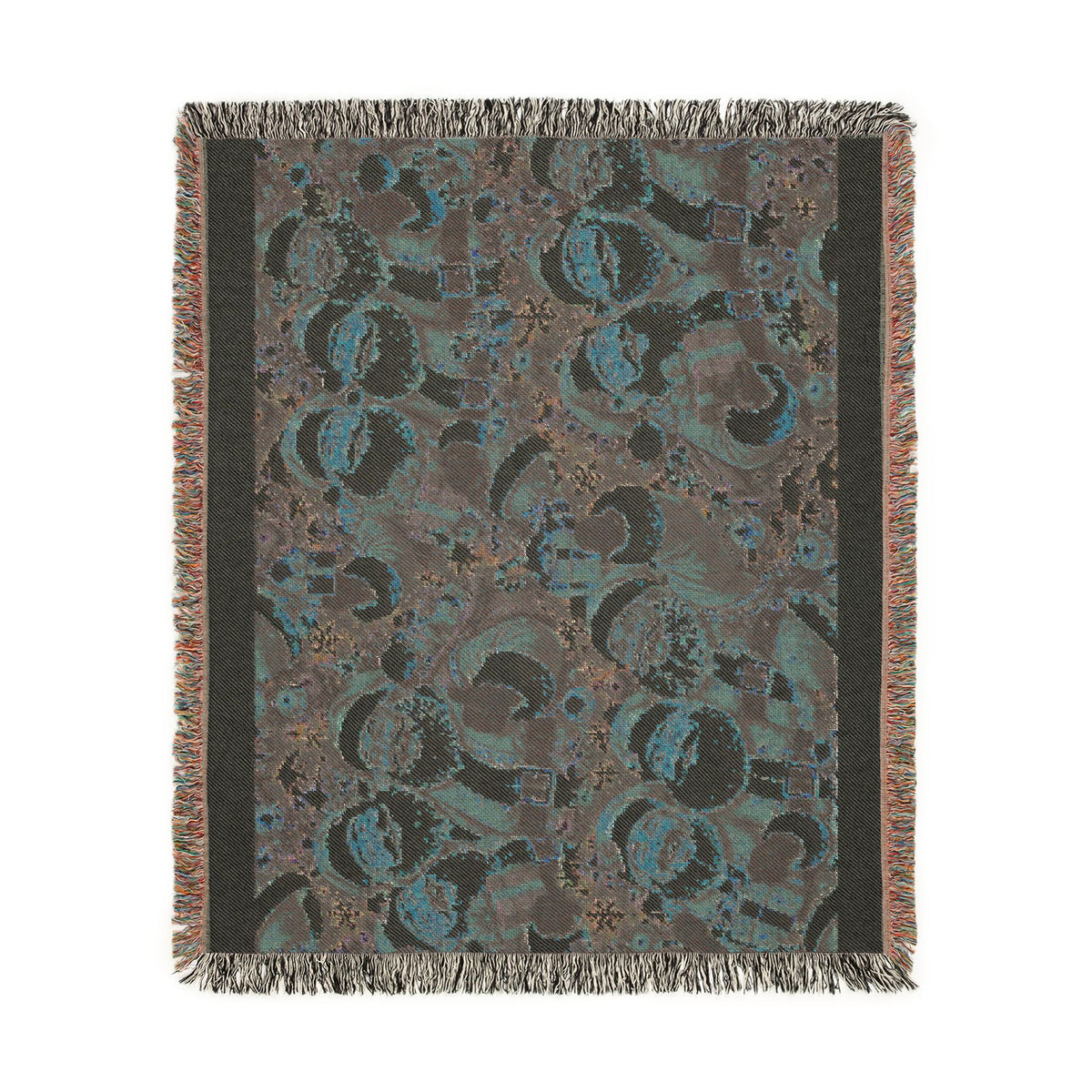 Festive Santa Claus Woven Blanket