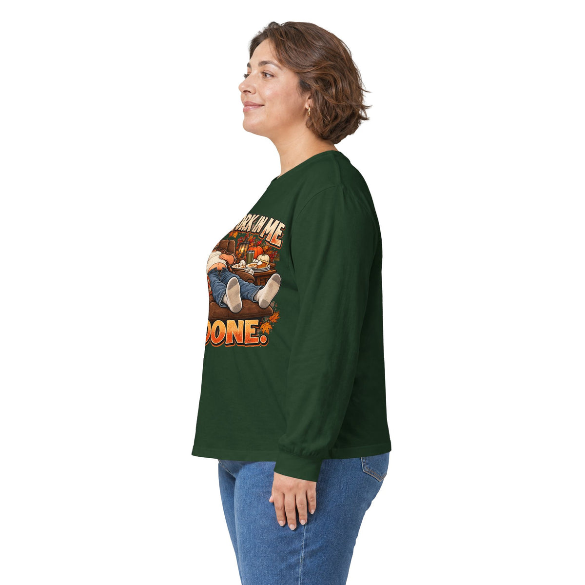 Stick a Fork in Me I’m Done Funny Foodie Long Sleeve Tee
