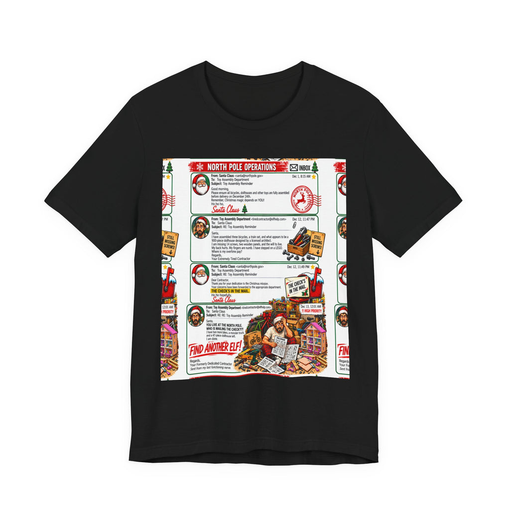 Santa’s Workshop Email Chain Graphic Tee