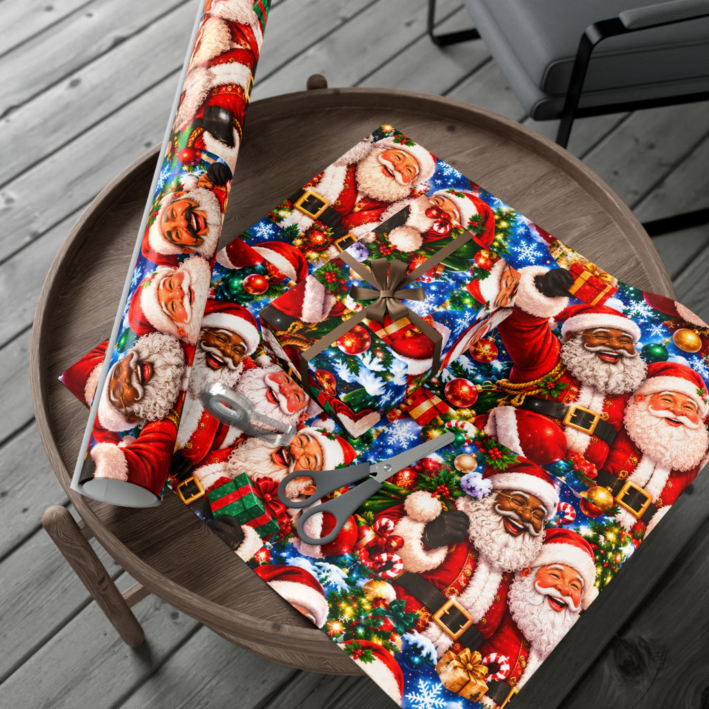 Christmas Santa Gift Wrap Paper
