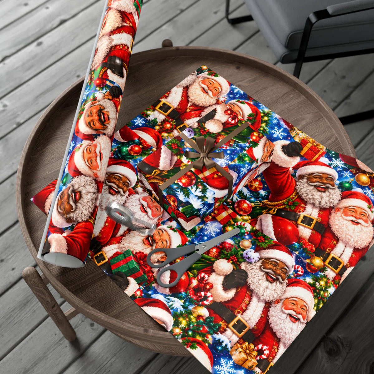 Christmas Santa Gift Wrap Paper