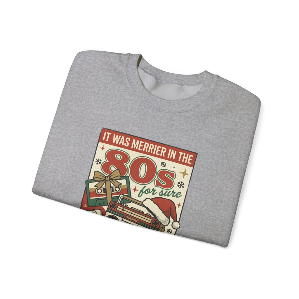 Retro Christmas 80s Boombox Sweatshirt | Vintage Holiday