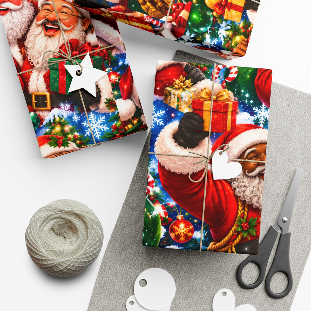 Christmas Santa Gift Wrap Paper