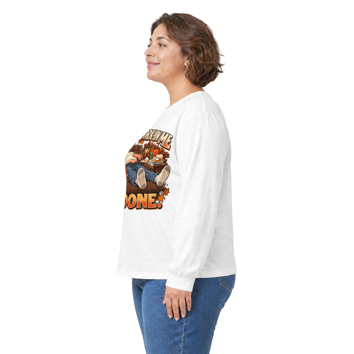Stick a Fork in Me I’m Done Funny Foodie Long Sleeve Tee