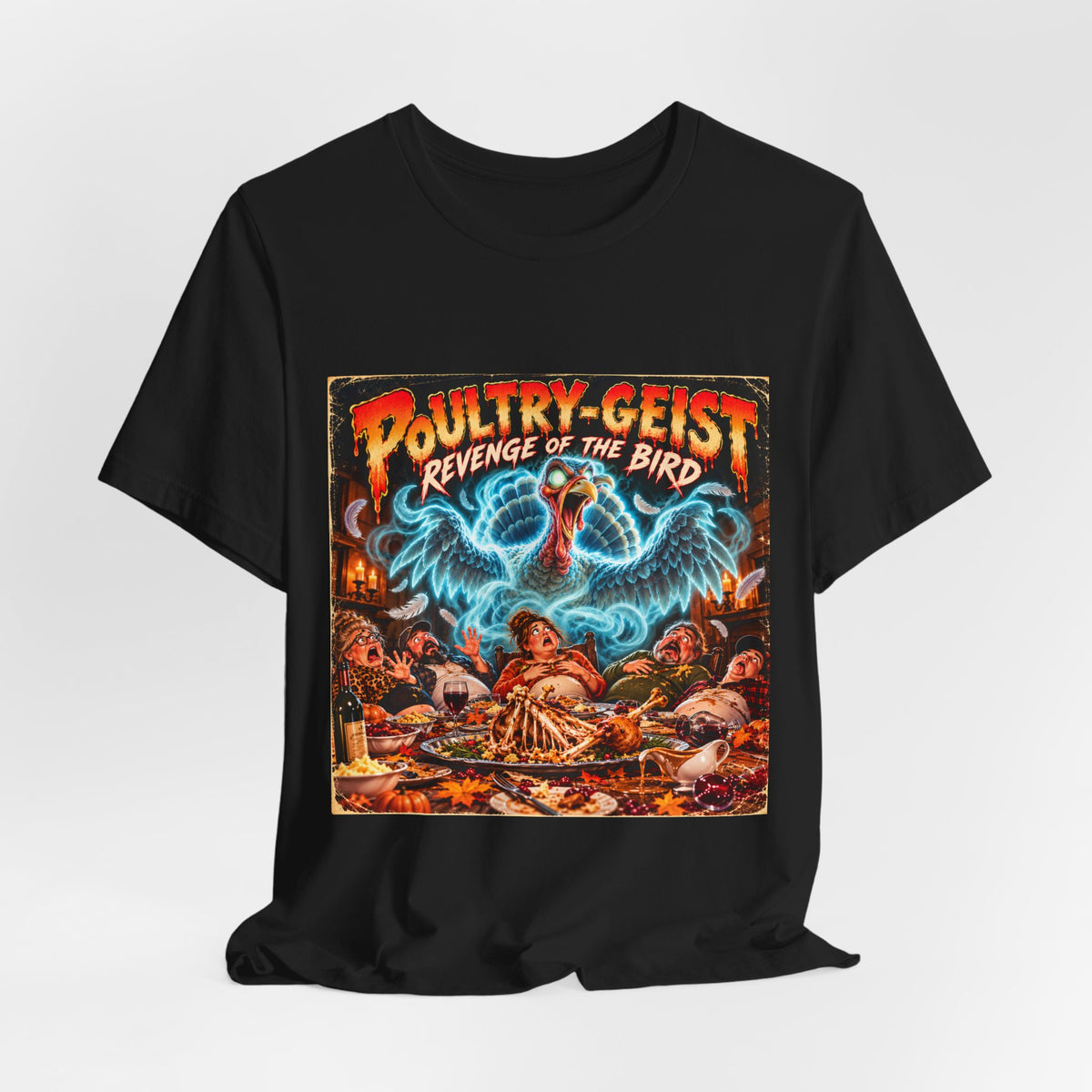 Poultry-Geist: Revenge of the Bird Thanksgiving Movie Poster Tee