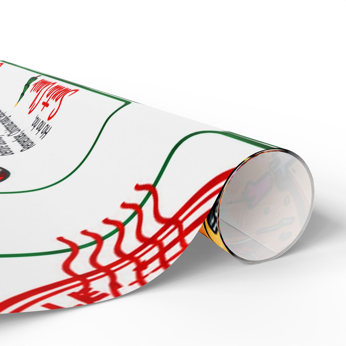 Santa’s Workshop Email Chain Christmas Wrapping Paper