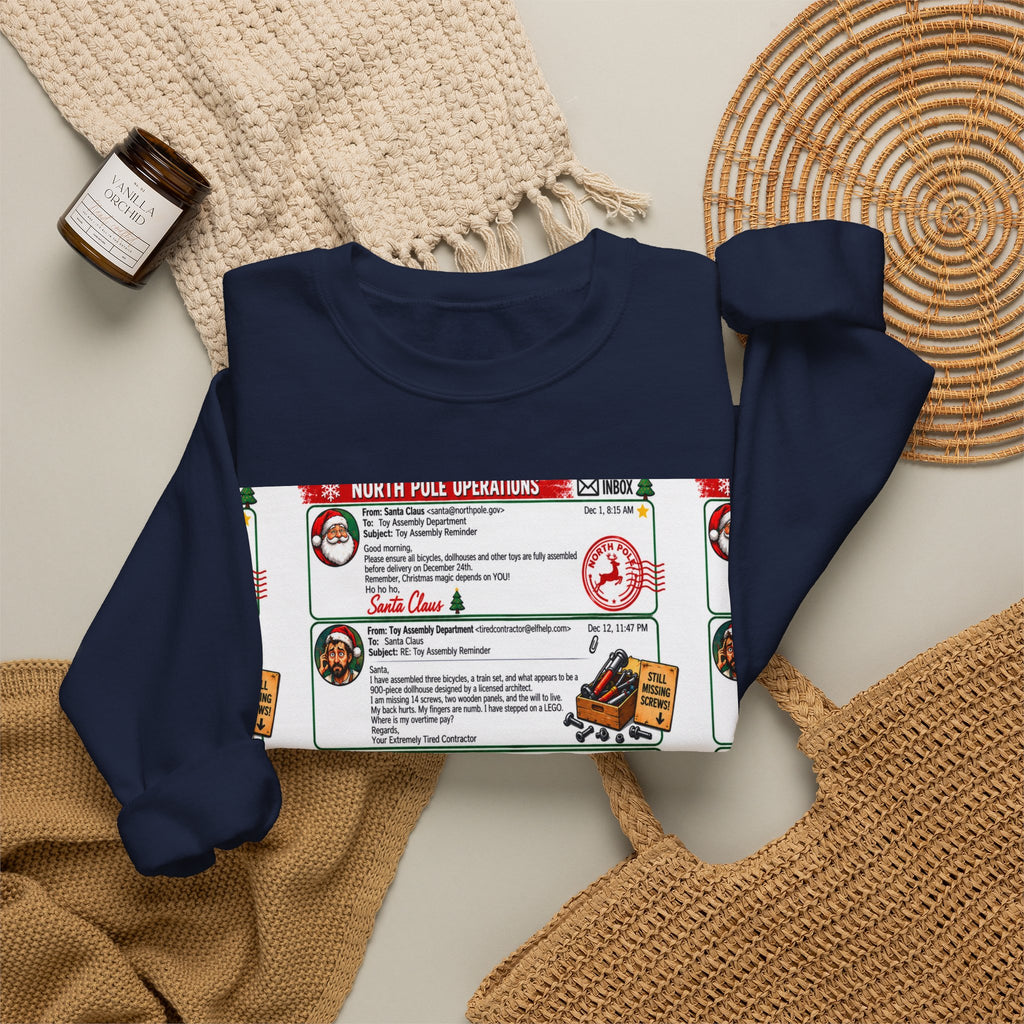 Santa’s Workshop Email Chain Crewneck Sweatshirt