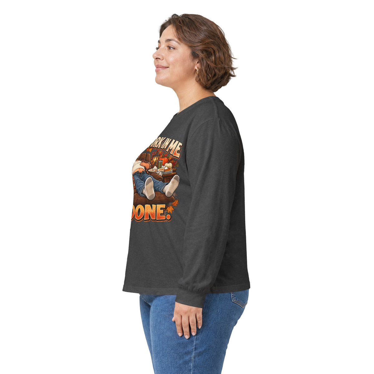Stick a Fork in Me I’m Done Funny Foodie Long Sleeve Tee