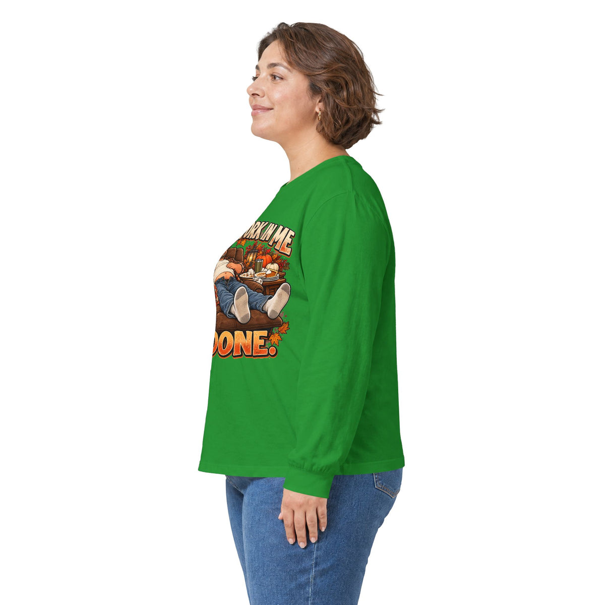 Stick a Fork in Me I’m Done Funny Foodie Long Sleeve Tee