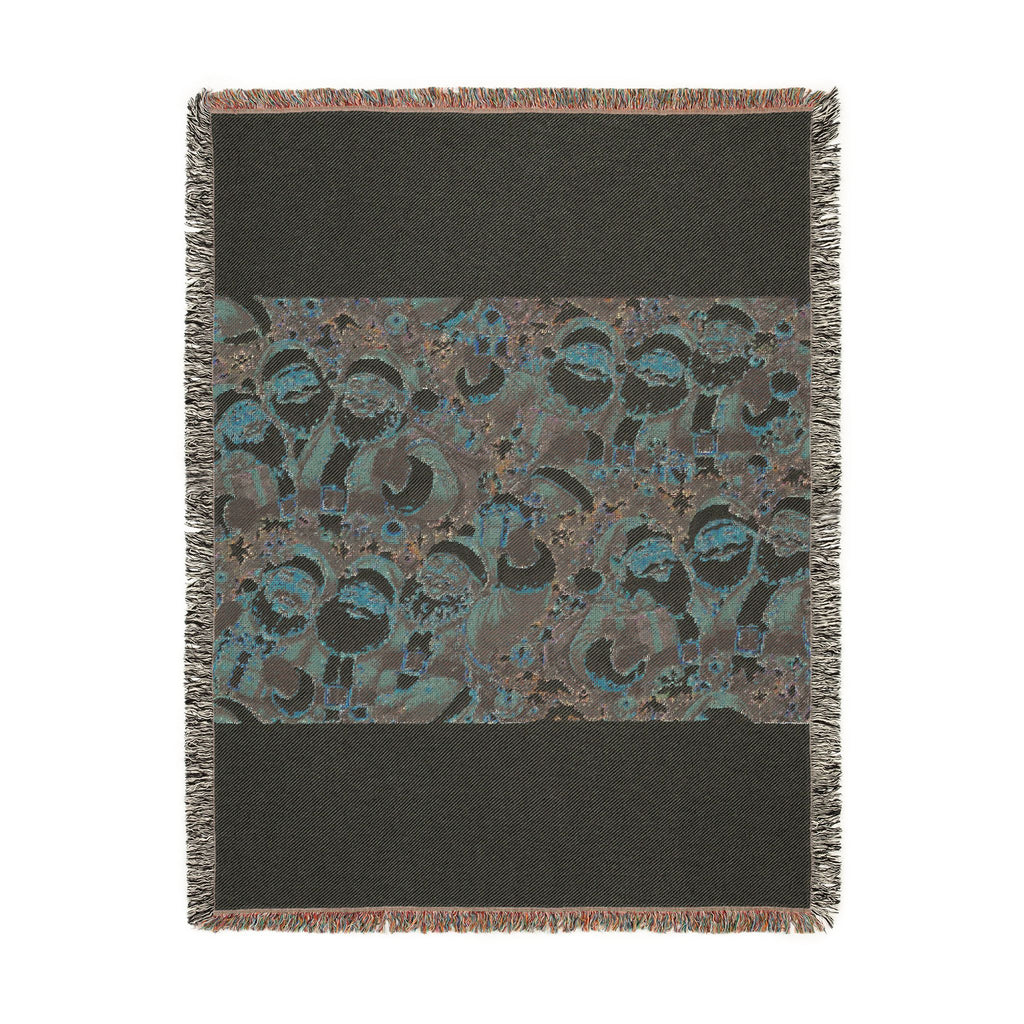 Festive Santa Claus Woven Blanket