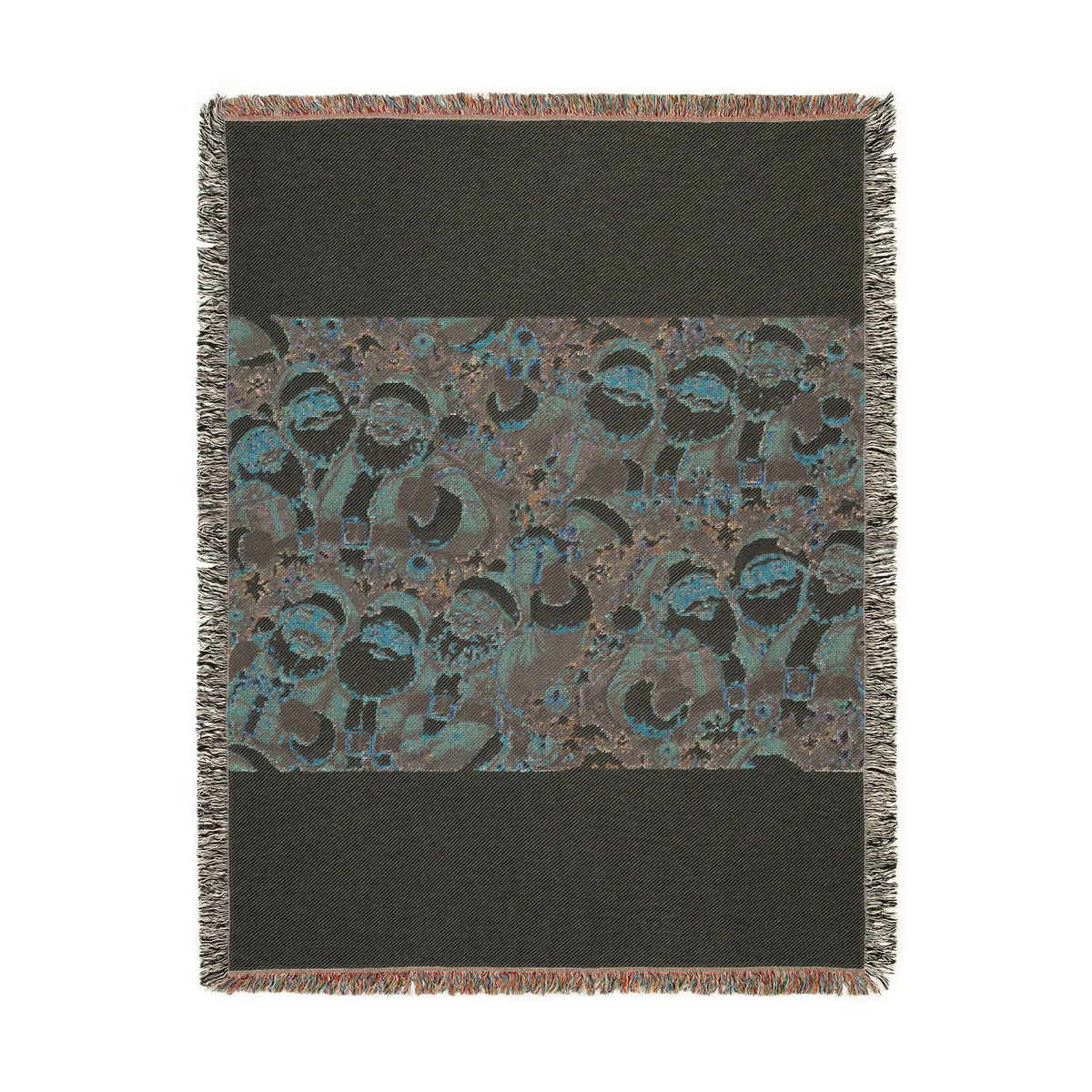Festive Santa Claus Woven Blanket