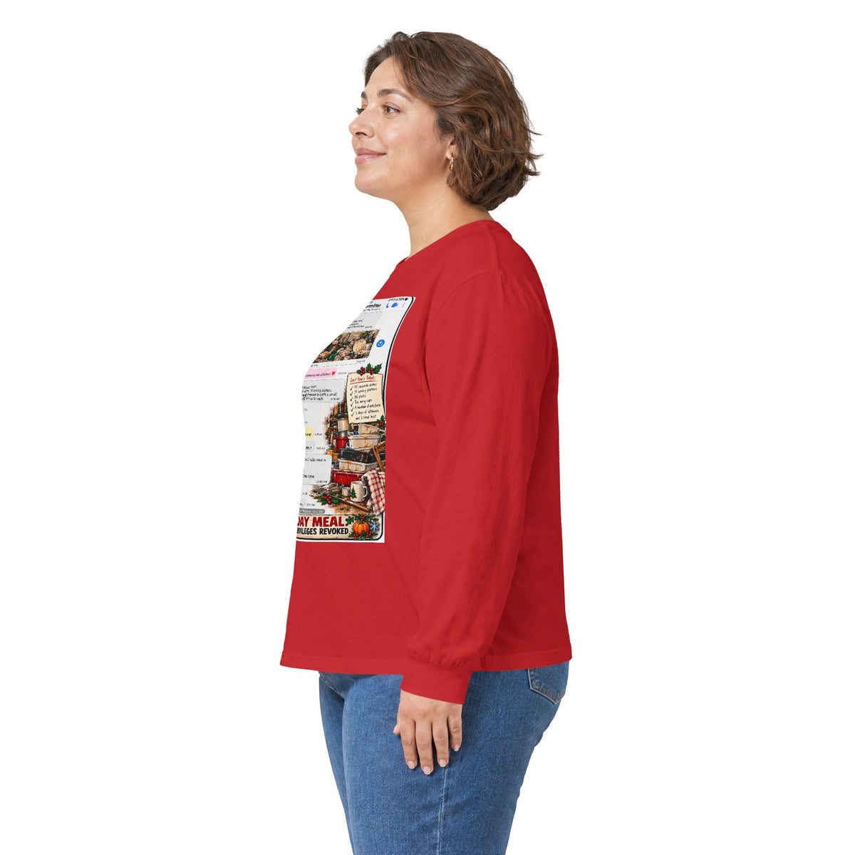 Holiday Meal Family Group Chat Long Sleeve Tee