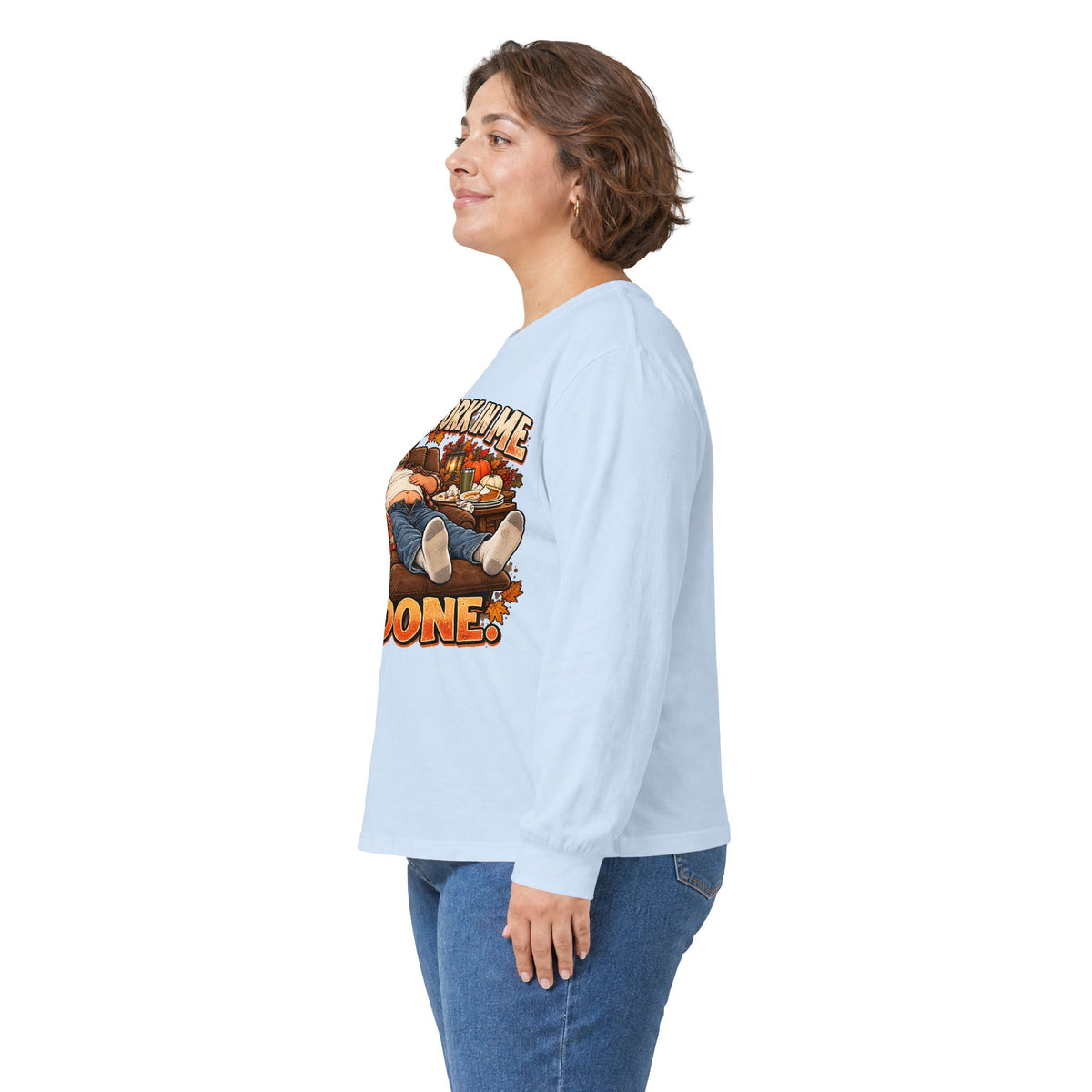 Stick a Fork in Me I’m Done Funny Foodie Long Sleeve Tee