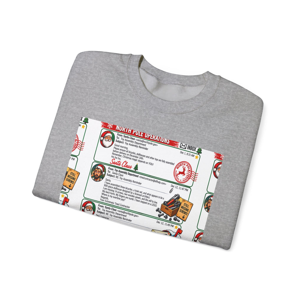 Santa’s Workshop Email Chain Crewneck Sweatshirt