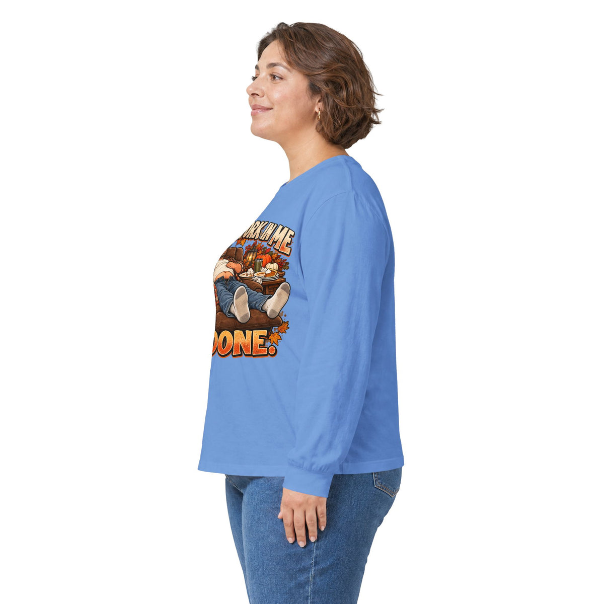Stick a Fork in Me I’m Done Funny Foodie Long Sleeve Tee