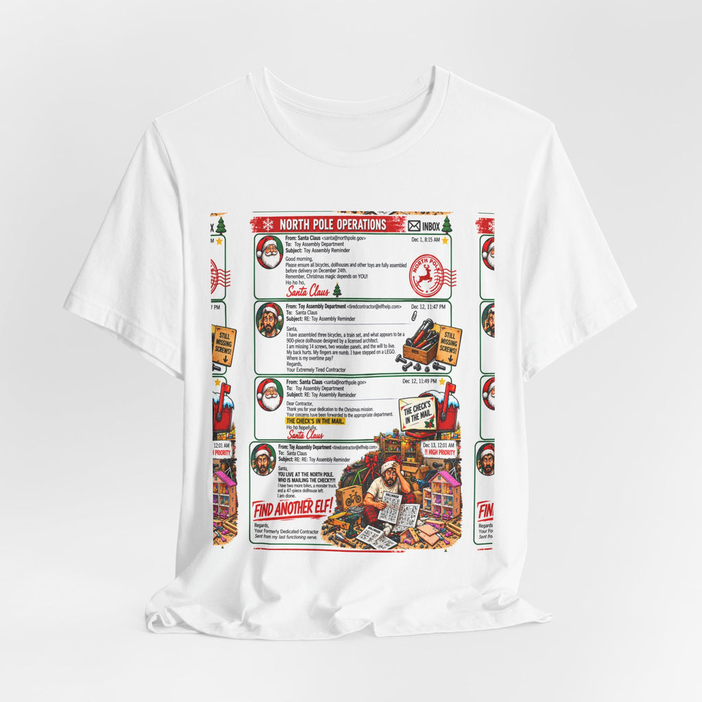 Santa’s Workshop Email Chain Graphic Tee