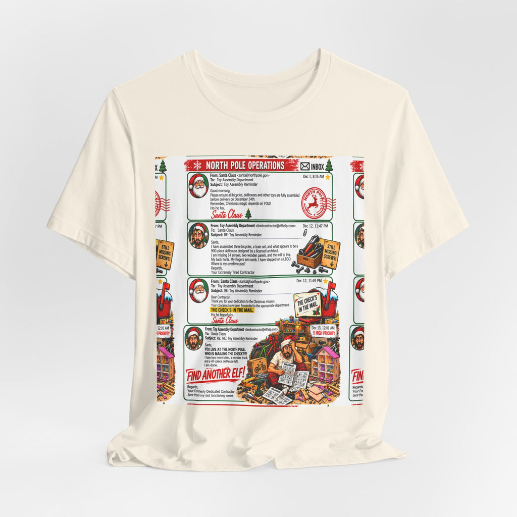 Santa’s Workshop Email Chain Graphic Tee