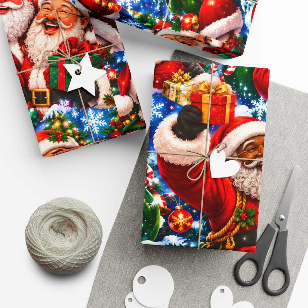 Christmas Santa Gift Wrap Paper