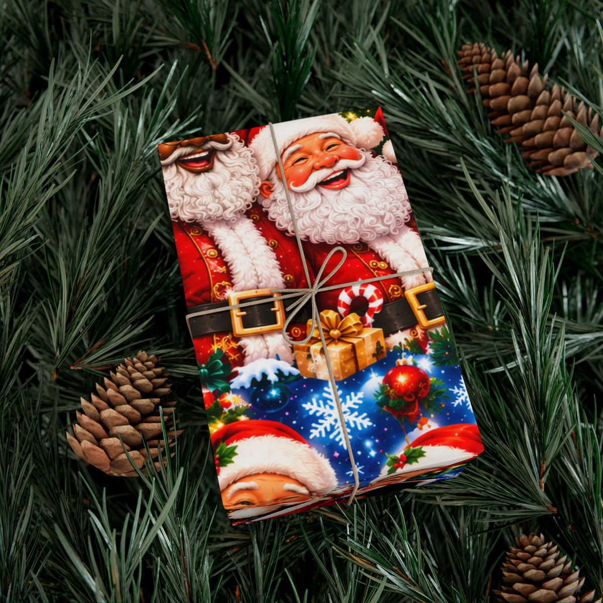 Christmas Santa Gift Wrap Paper
