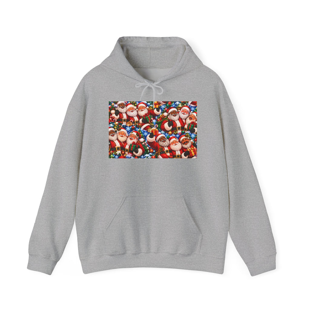 Festive Santa Collage Christmas Hoodie