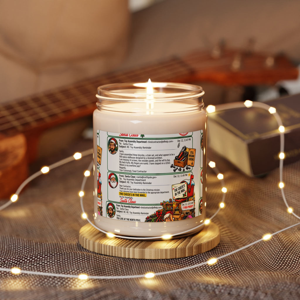 Santa’s Workshop Email Chain Soy Candle, 9 oz