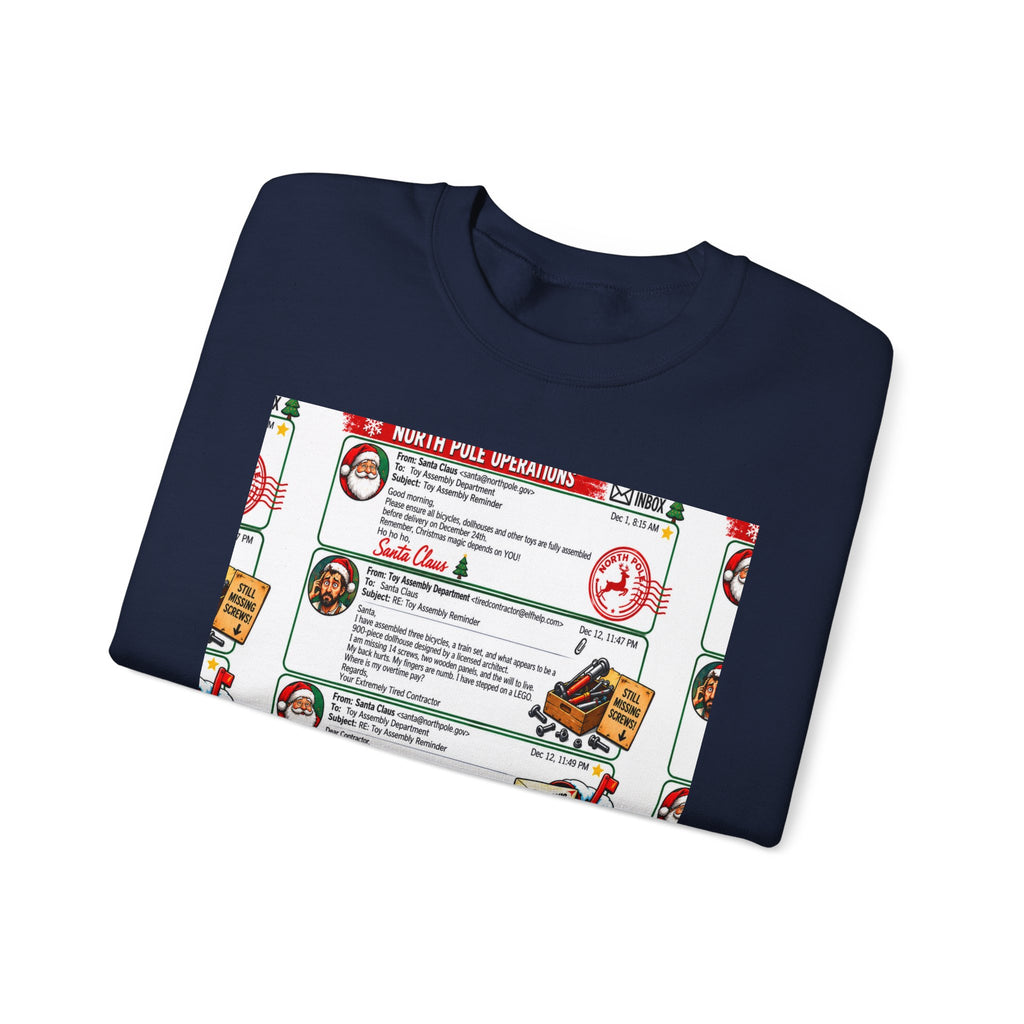 Santa’s Workshop Email Chain Crewneck Sweatshirt