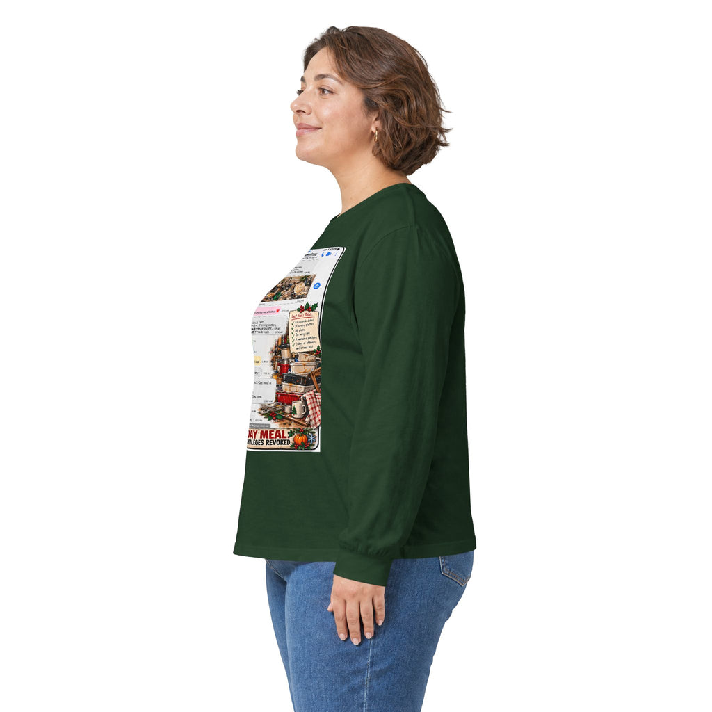 Holiday Meal Family Group Chat Long Sleeve Tee