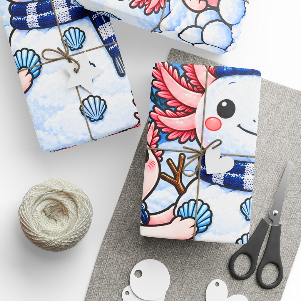 Axolotl Snow Much Fun! Winter Wrapping Paper