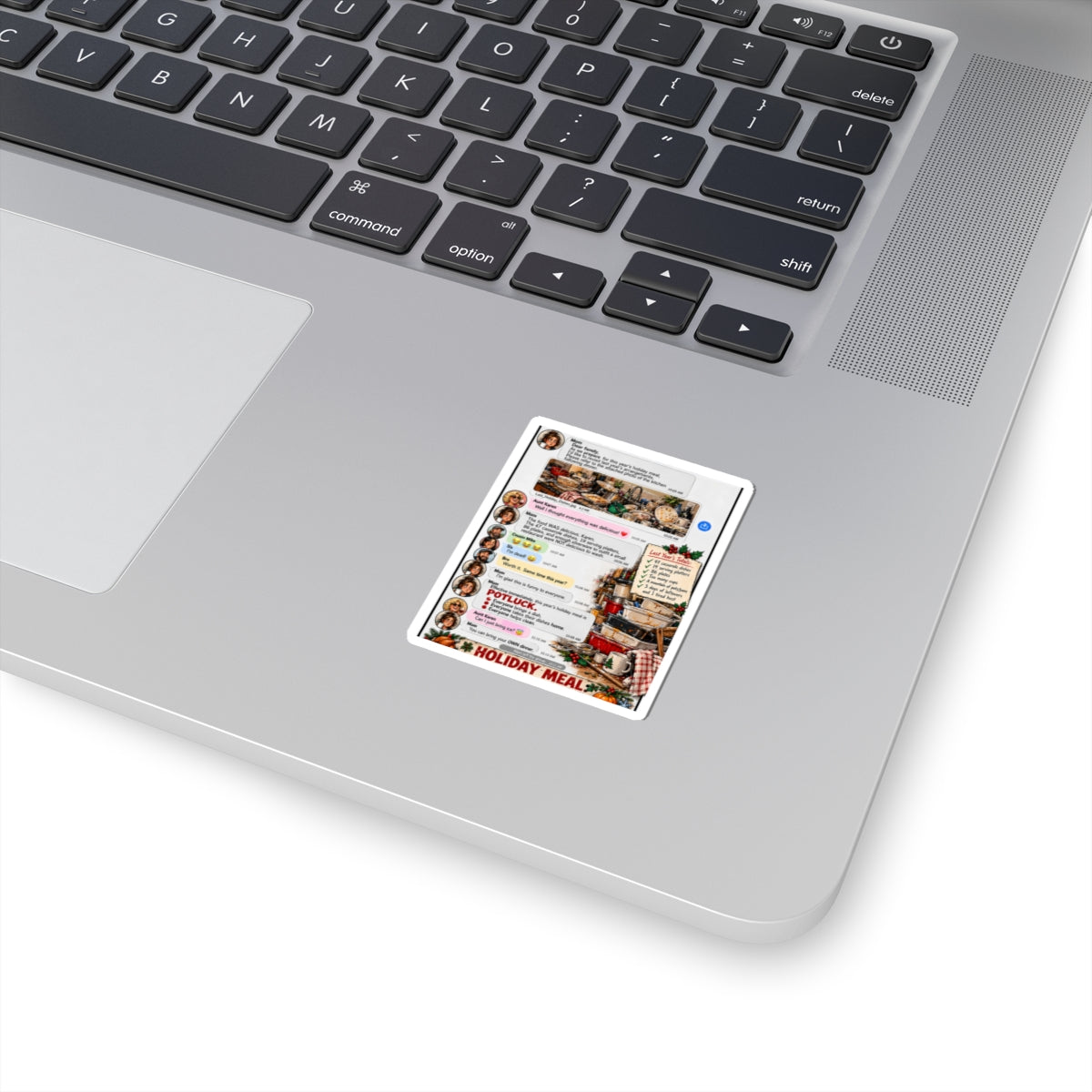 Holiday Meal Potluck Kiss-Cut Sticker