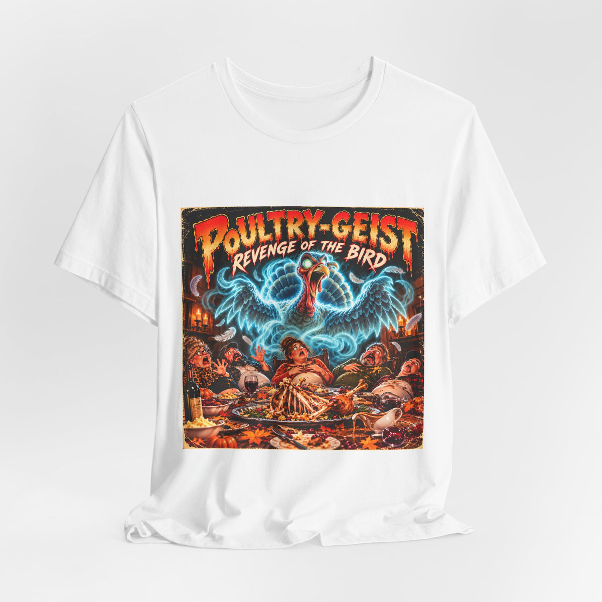 Poultry-Geist: Revenge of the Bird Thanksgiving Movie Poster Tee
