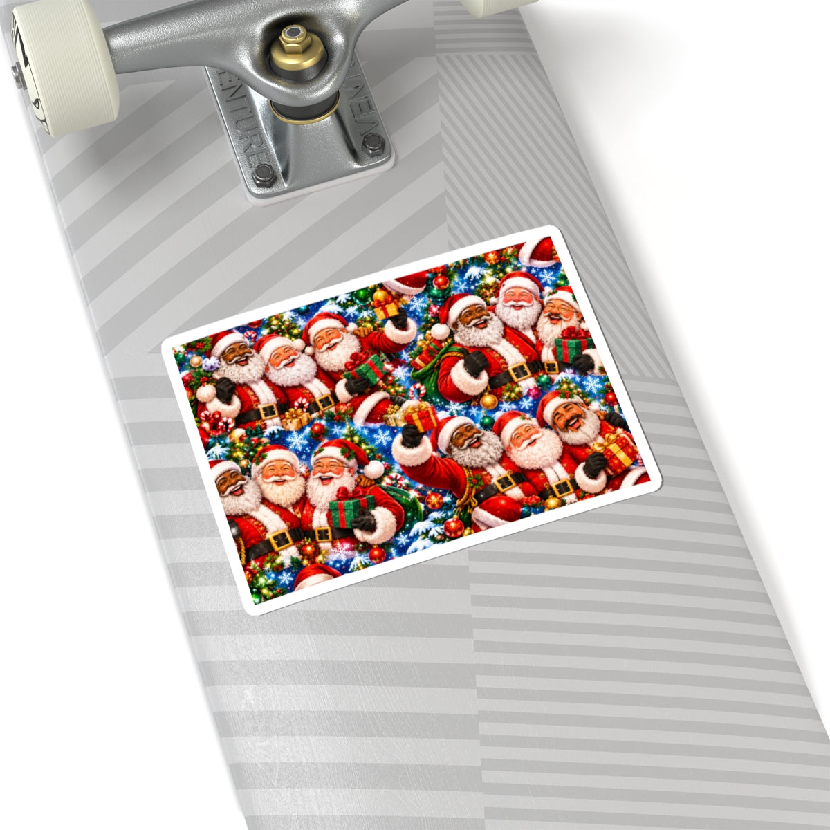 Festive Santa Claus Christmas Kiss-Cut Sticker