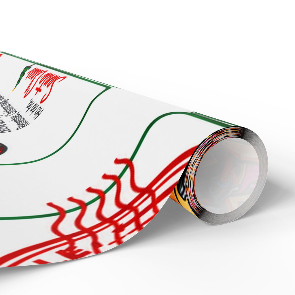 Santa’s Workshop Email Chain Christmas Wrapping Paper