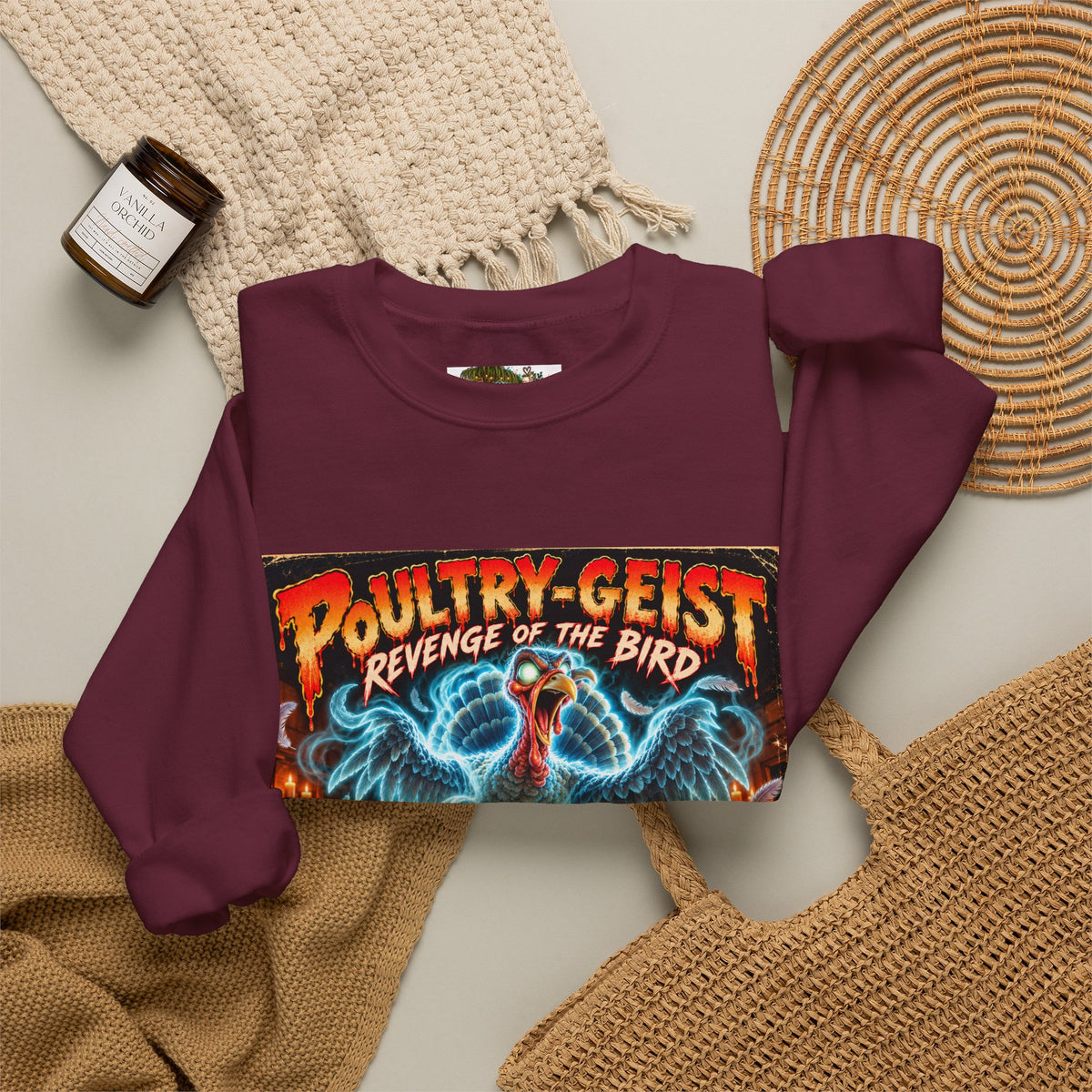 Poultry-Geist: Revenge of the Bird Thanksgiving Graphic Sweatshirt