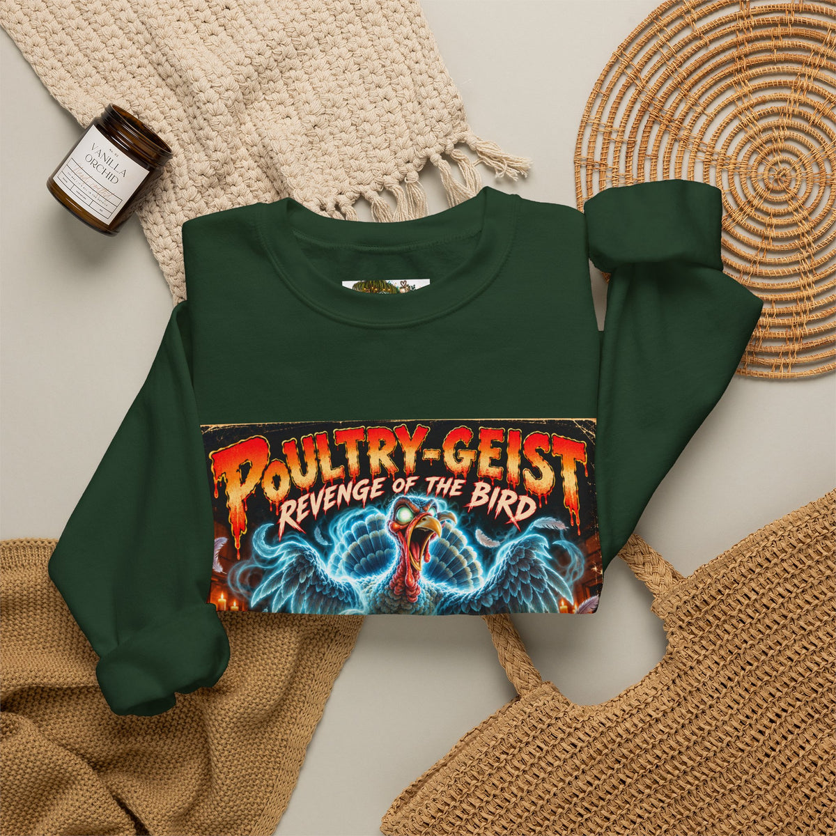Poultry-Geist: Revenge of the Bird Thanksgiving Graphic Sweatshirt