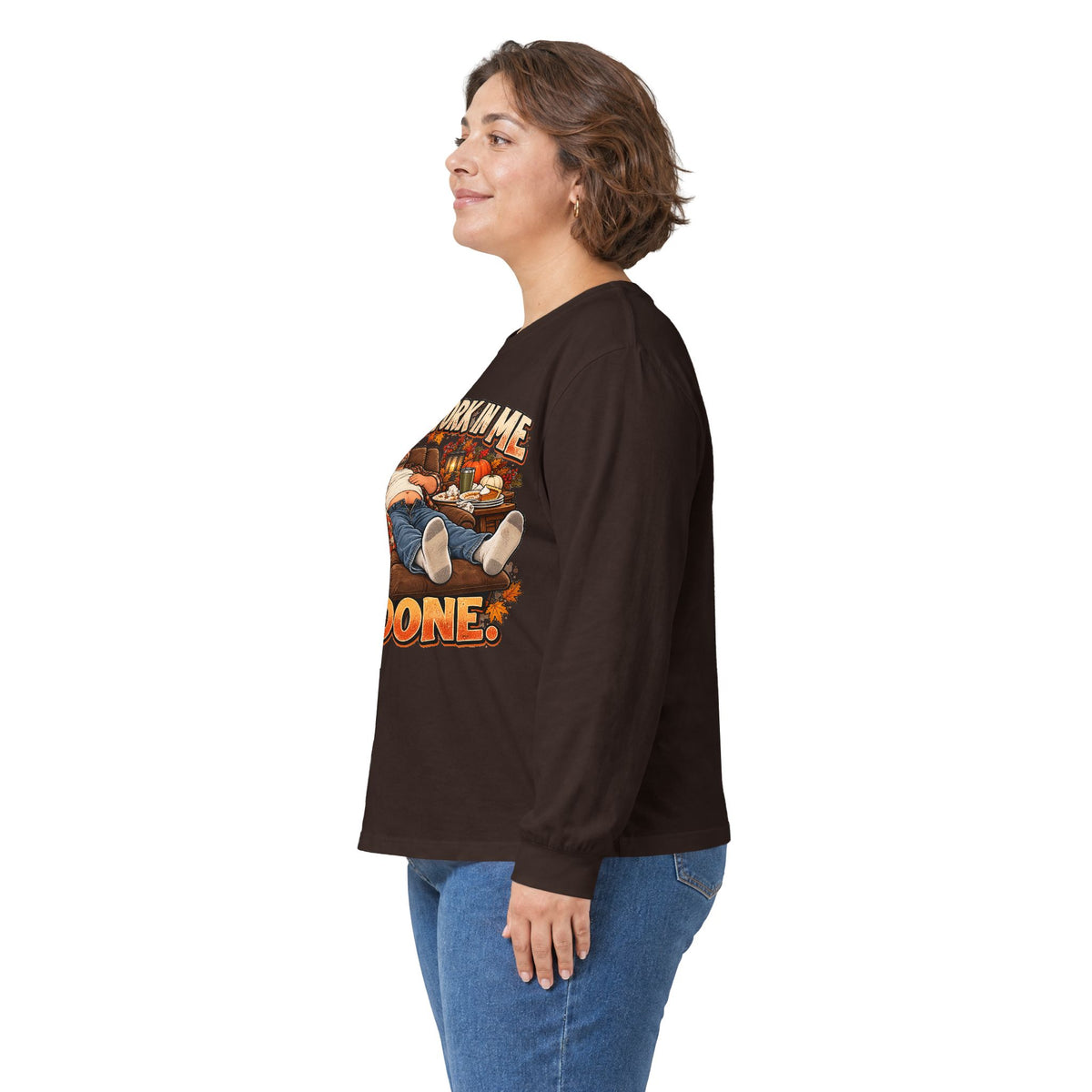 Stick a Fork in Me I’m Done Funny Foodie Long Sleeve Tee