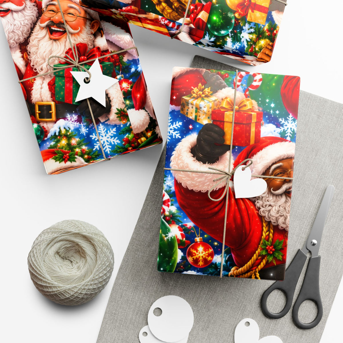 Christmas Santa Gift Wrap Paper