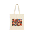 Christmas Santa Collage Canvas Tote Bag