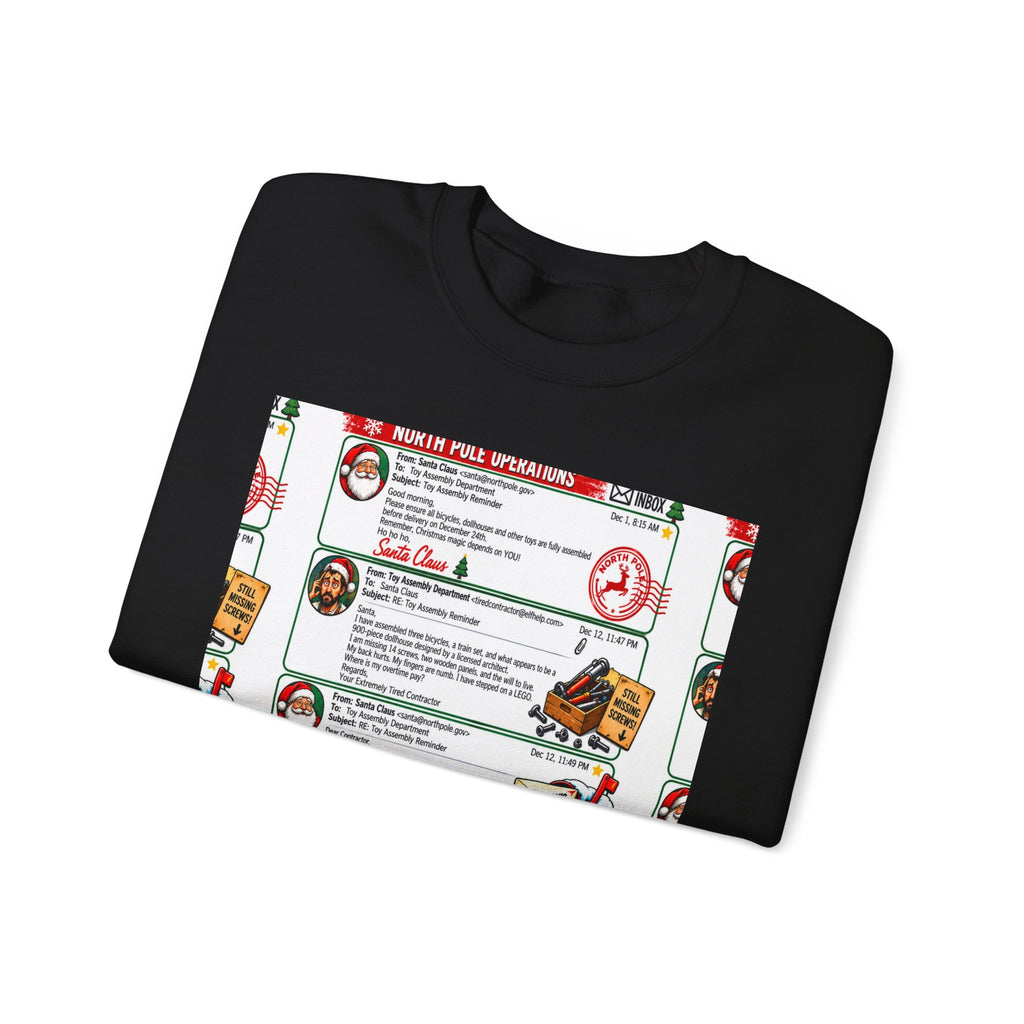 Santa’s Workshop Email Chain Crewneck Sweatshirt