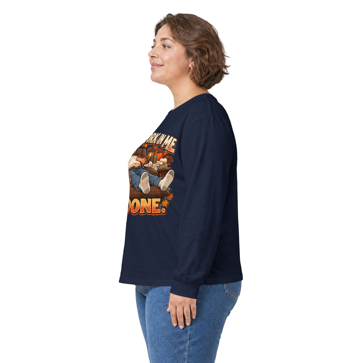Stick a Fork in Me I’m Done Funny Foodie Long Sleeve Tee