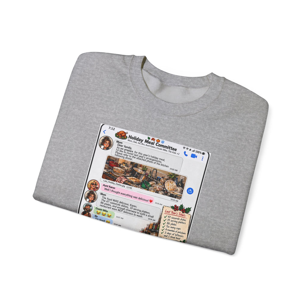 Holiday Meal Recipe Crewneck Sweatshirt
