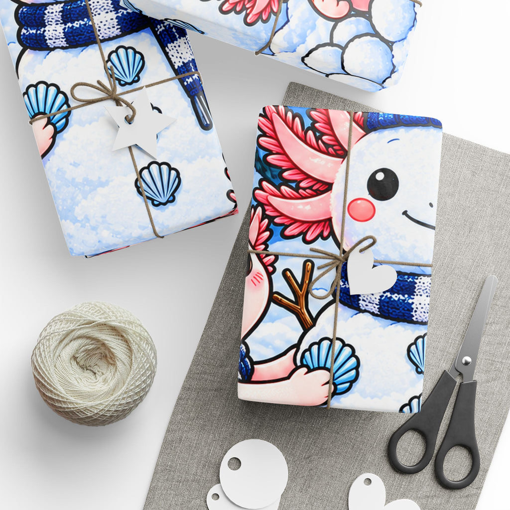 Axolotl Snow Much Fun! Winter Wrapping Paper
