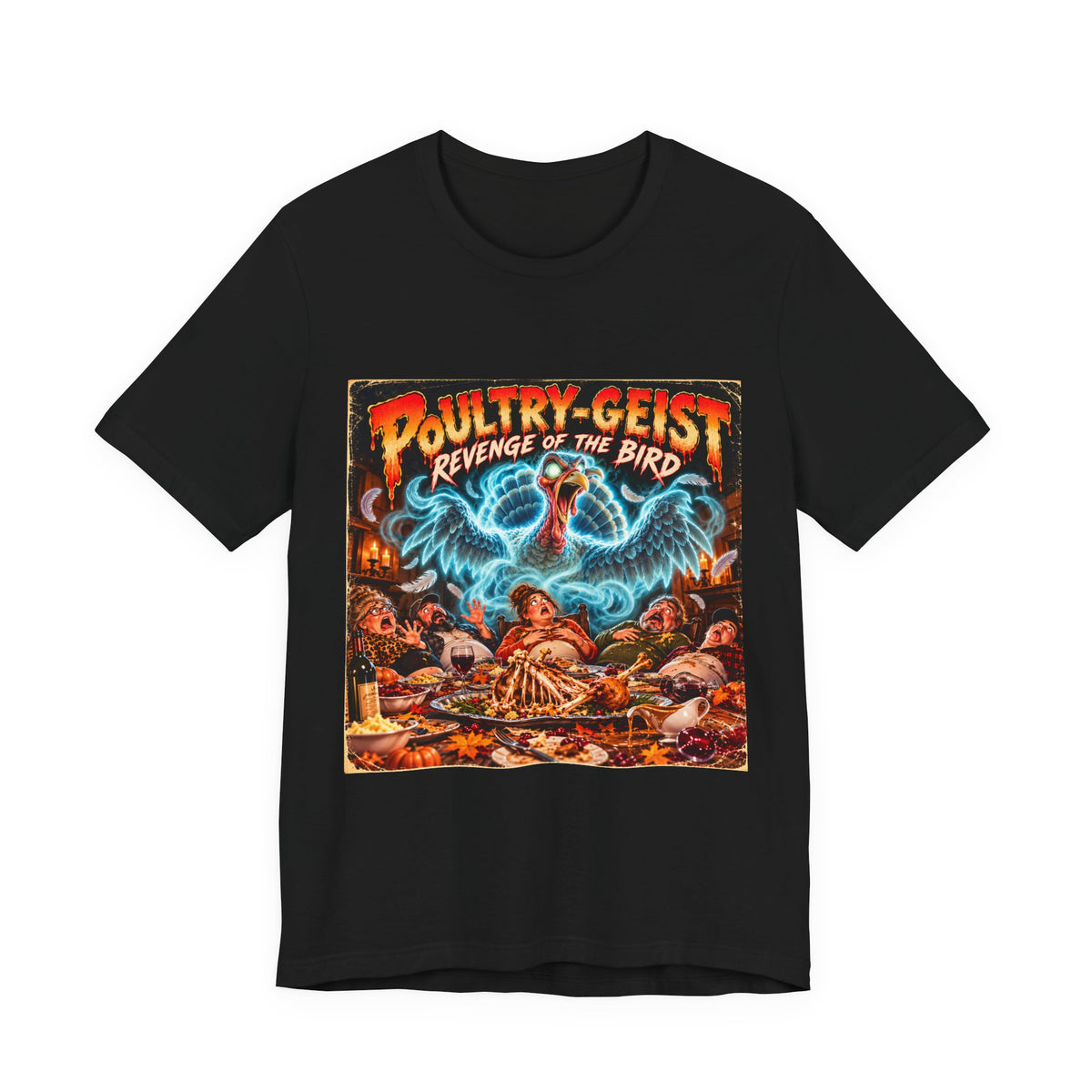 Poultry-Geist: Revenge of the Bird Thanksgiving Movie Poster Tee