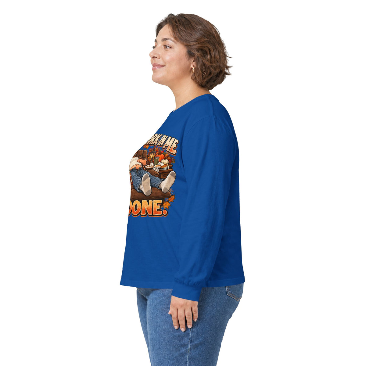 Stick a Fork in Me I’m Done Funny Foodie Long Sleeve Tee