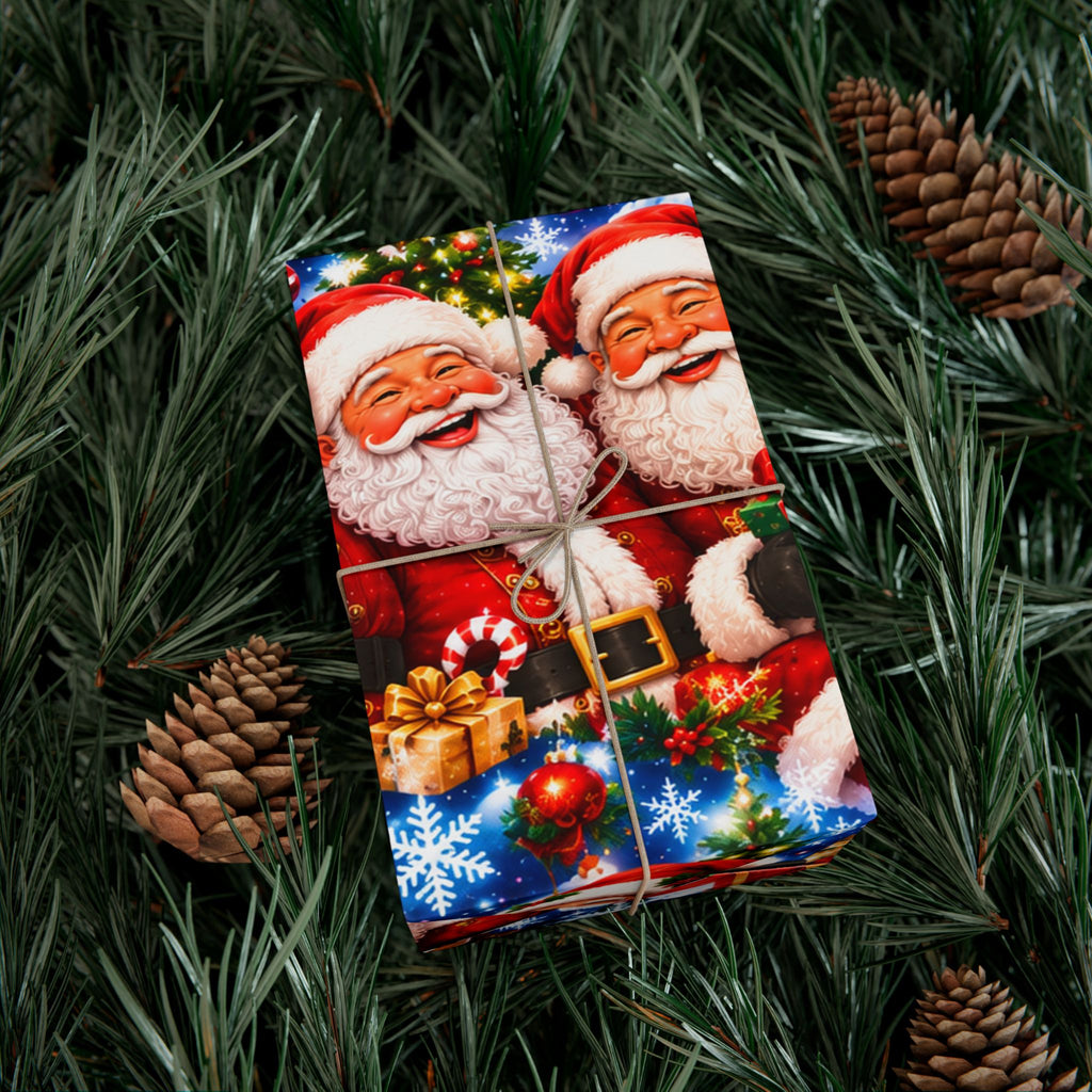 Christmas Santa Gift Wrap Paper