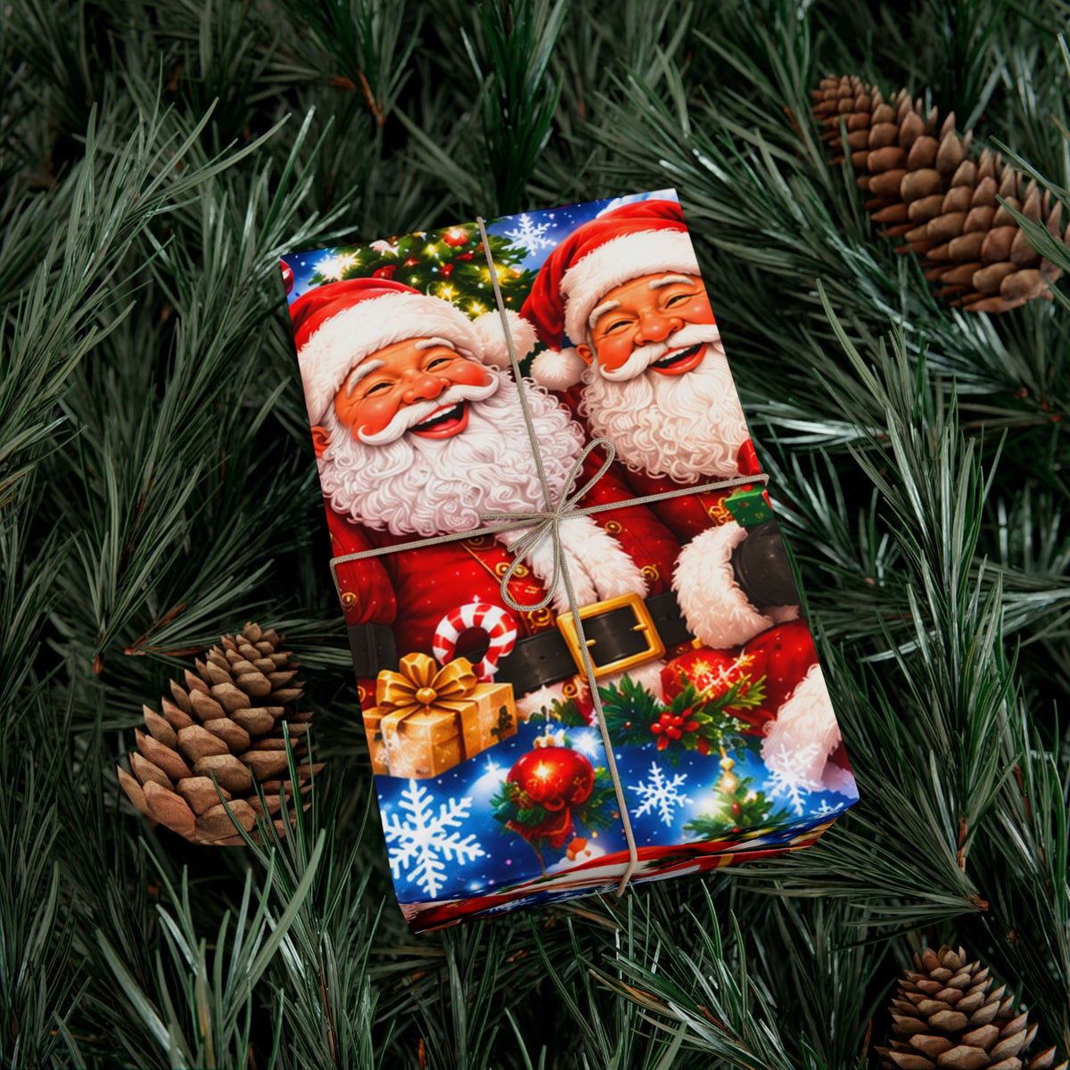 Christmas Santa Gift Wrap Paper