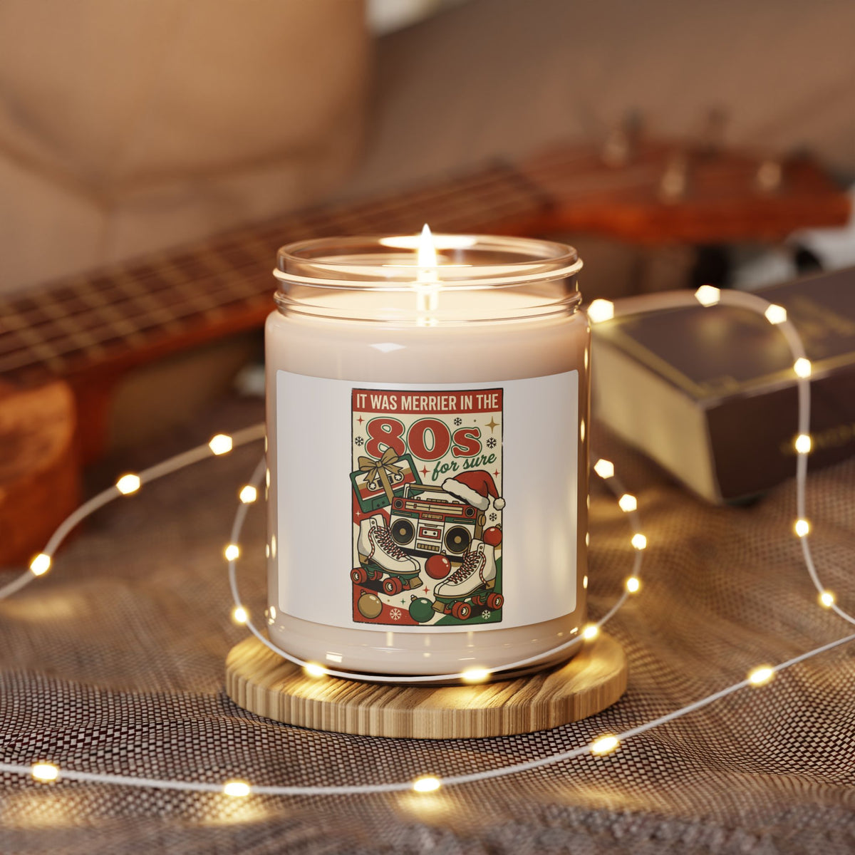 80s Christmas Retro Scented Soy Candle